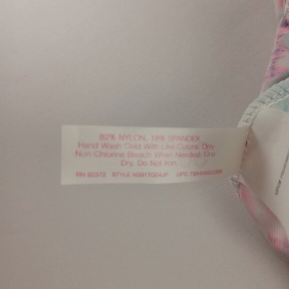 SO Braided Back Flounce Tankini Top Juniors Size Small Destiny Dye Swimsuit - Picture 7 of 7